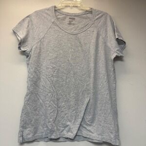 Danskin Now Active Tee Womens XXL 20 Gray Excellent Raglan Sleeve Cotton Blend